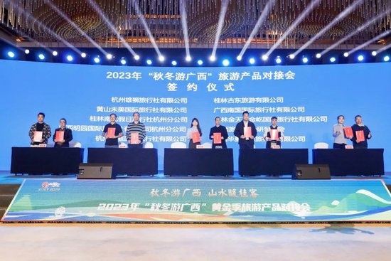 ▲ 两地旅游企业签署战略合作框架协议